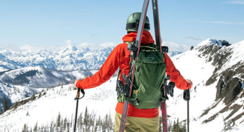 Carry Skis on the Backpack